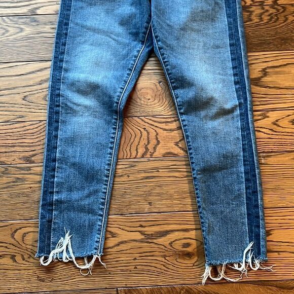 Levi's High Rise Raw Hem Button Fly Wedgie Ankle Skinny Jeans Sz 30 C17 - Picture 3 of 8